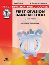 First Division Band Method Book 1 Tenor Sax band method book cover